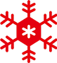 Christmas Red Snow Flake